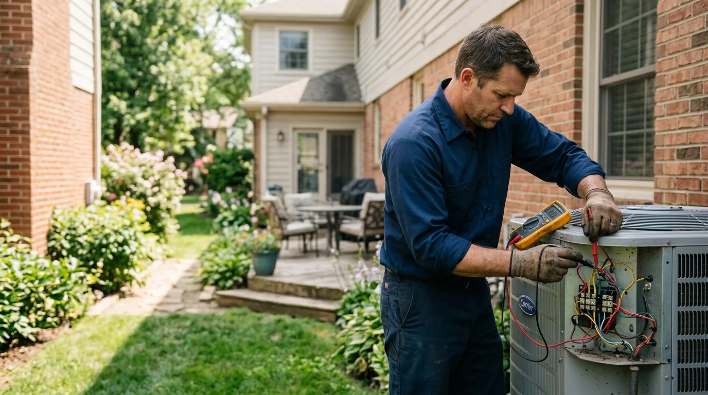 HVAC technician working near New London, NH